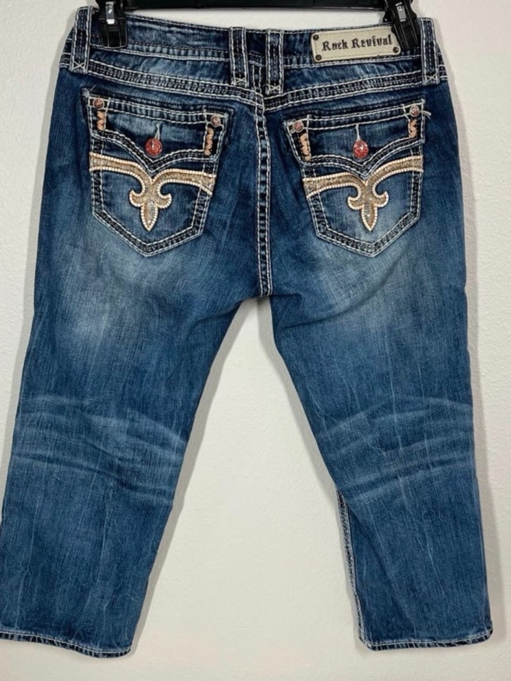 Rock Revival Capri Jeans Angie Size 32